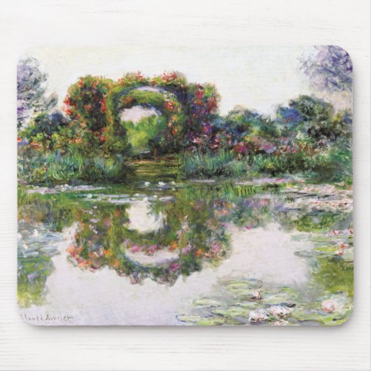 クロード・モネ，開花アーチ， Giverny マウスパッド (正面)