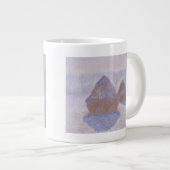 クロード·モネ|雪と太陽の干し物効果 ジャンボコーヒーマグカップ (正面右)