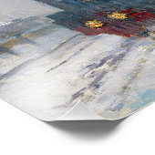 クロード・モネ – 雪の中の列車/機関車 フォトプリント            (角)