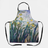 クロード・モネ - 黄色と紫のアイリス エプロン (正面)