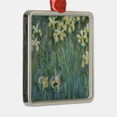 クロード・モネ|黄色アイリス メタルオーナメント (右)