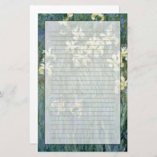 クロード・モネ|黄色アイリス 便箋 (正面/裏面)