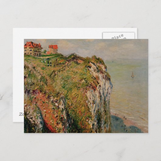 クロード・モネ | 1882年のディエップの崖 ポストカード (正面/裏面)