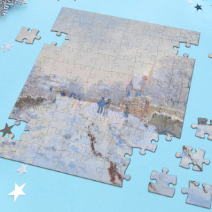クロード・モネ// Argenteuilでの雪 ジグソーパズル