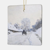 クロード・モネ – Cart on the Snowy Road at Honfleur セラミックオーナメント (左)
