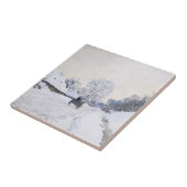 クロード・モネ – Cart on the Snowy Road at Honfleur タイル (側面)