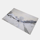 クロード・モネ – Cart on the Snowy Road at Honfleur ドアマット (アングル)