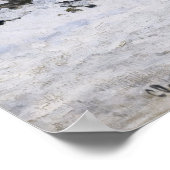 クロード・モネ – Cart on the Snowy Road at Honfleur ポスター (角)