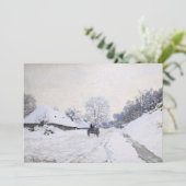クロード・モネ – Cart on the Snowy Road at Honfleur 招待状 (スタンド正面)
