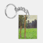 クロード・モネ| Deux Arbresのdansのlaの草原 キーホルダー (正面左)