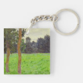 クロード・モネ| Deux Arbresのdansのlaの草原 キーホルダー (裏面)