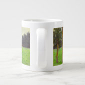 クロード・モネ| Deux Arbresのdansのlaの草原 ジャンボコーヒーマグカップ (裏面)