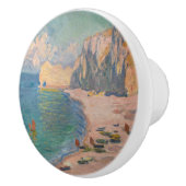 クロード・モネ – Etretat：ビーチとファレーズダム セラミックノブ (右)