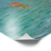 クロード・モネ – Etretat:ビーチとファレーズダム フォトプリント (角)