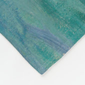 クロード・モネ – Etretat：ビーチとファレーズダム フリースブランケット (角)