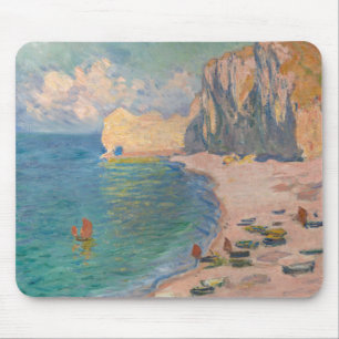 クロード・モネ – Etretat:ビーチとファレーズダム マウスパッド