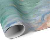 クロード・モネ – Etretat：ビーチとファレーズダム ラッピングペーパー (ロールコーナー)