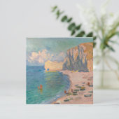 クロード・モネ – Etretat：ビーチとファレーズダム 招待状 (スタンド正面)