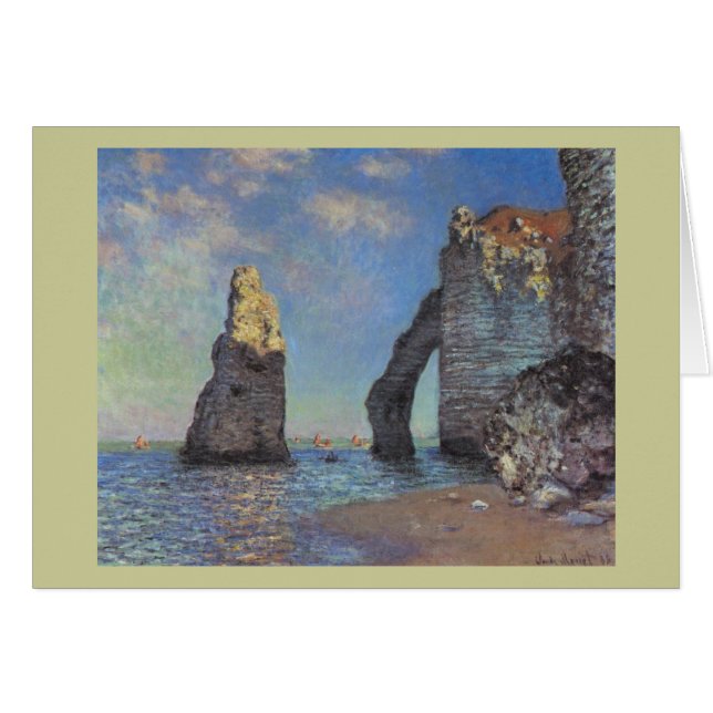 クロード・モネ- Etretat 1885年の崖 (正面横)