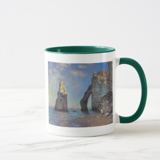 クロード・モネ- Etretat 1885年の崖 マグカップ (右)