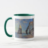 クロード・モネ- Etretat 1885年の崖 マグカップ (左)