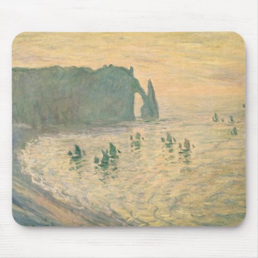 クロード・モネ| Etretat 1886年の崖 マウスパッド (正面)