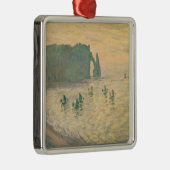 クロード・モネ| Etretat 1886年の崖 メタルオーナメント (右)