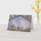 クロード・モネ| Gare St. Lazare 1877年 カード (黄色い花)