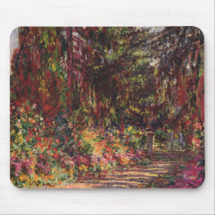 クロード・モネ Givernyの庭道 マウスパッド