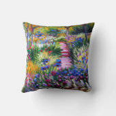 クロード・モネ: Giverny著アイリス庭 クッション (裏面)