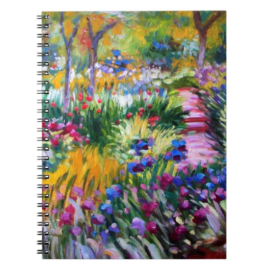 クロード・モネ: Giverny著アイリス庭 ノートブック (正面)