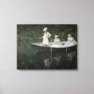 クロード・モネ  Giverny、c.1887のボート キャンバスプリント