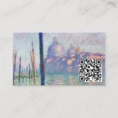 クロード・モネ – Grand Canal, Venice - QR Code 名刺 (正面)