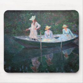 クロード・モネ – In the Norvegienne Boat Giverny マウスパッド