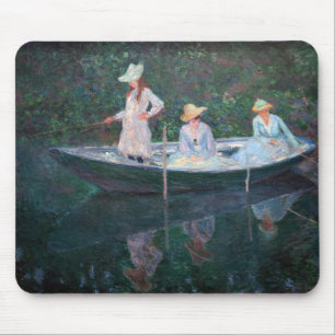クロード・モネ – In the Norvegienne Boat Giverny マウスパッド