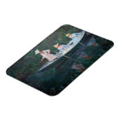 クロード・モネ – In the Norvegienne Boat Giverny マグネット (左側)