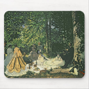 クロード・モネ Le Dejeunerのsurのl'Herbe 1865-1866年 マウスパッド