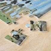 クロード・モネ- Lesのbainのde la Grenouillereのパズル ジグソーパズル (側面)