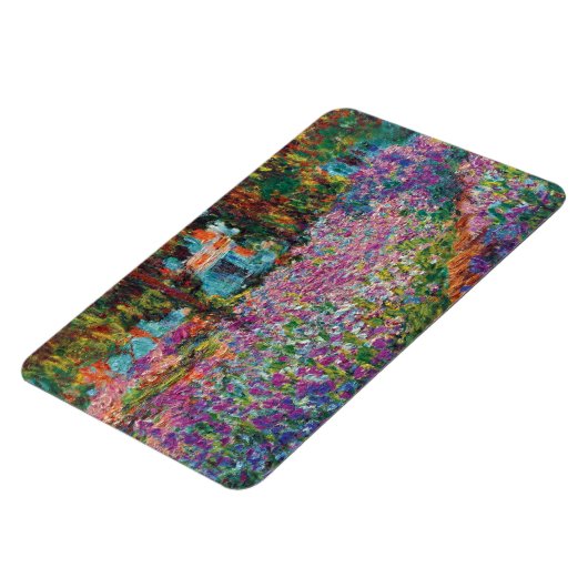 クロード・モネ- Monetの庭のファインアートのアイリス マグネット (左側)