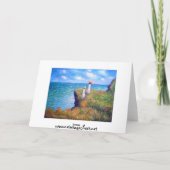 クロード・モネ: Pourvilleの崖の歩行 カード (裏面)
