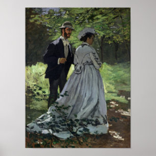 クロード・モネ Promenaders、Bazille、カミーユ ポスター