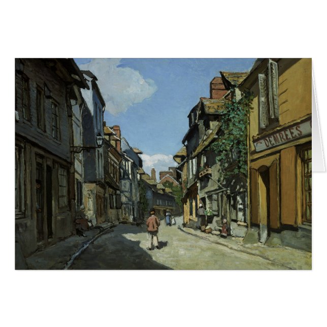 クロード・モネ- Rue de la Bavole、Honfleur (正面横)