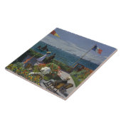 クロード・モネ- Sainte-Adresseの庭 タイル (側面)