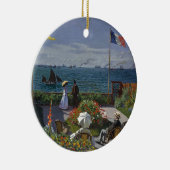 クロード・モネ- Sainte Adresseの芸術の庭 セラミックオーナメント (右)