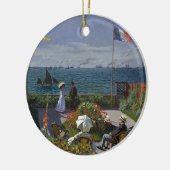 クロード・モネ- Sainte Adresseの芸術の庭 セラミックオーナメント (左)