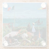クロード・モネ| Sainte-Adresse 1867年の台地 ガラスコースター (裏面)