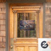 クロード・モネ – The Bridge at Vervy ウィンドウサイン (ホームデコレーション)