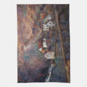 クロード・モネ – The Bridge at Vervy キッチンタオル (縦)