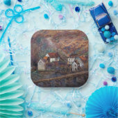 クロード・モネ – The Bridge at Vervy ペーパープレート (パーティー)