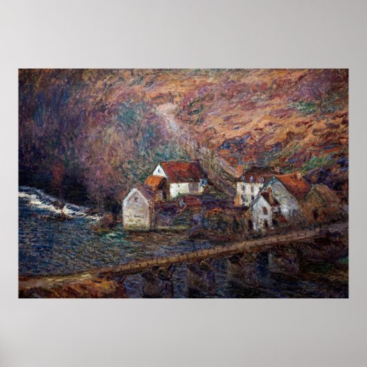 クロード・モネ – The Bridge at Vervy ポスター (正面)